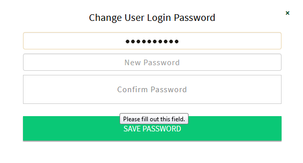 change user login password