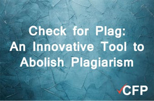 Check for Plag: An Innovative Tool to Abolish Plagiarism